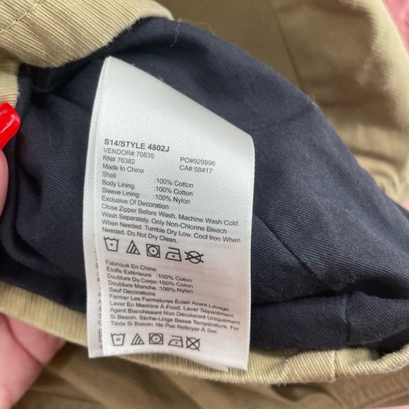 Timberland Abington Rugged Military Jacket Men's Size XL Tan/Khaki 4802J - Picture 8 of 11